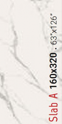 Ava Marmi Statuario Slab A Naturale Rettificato 160x320