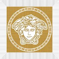 Versace Meteorite Firma Medusa Naturale Bianco/Oro 9.8x9.8