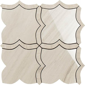Impronta Italgraniti Lux Experience Calacatta Mont Blanc Mosaico Arabesque Mix 30x30
