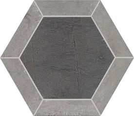 Marca Corona Stoneone Dark Esagono 35x30