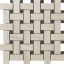 Impronta Italgraniti Lux Experience Calacatta Mont Blanc Mosaico Basketwave Fade 30x30