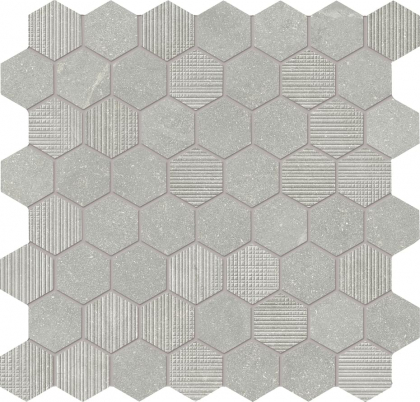 Provenza Eureka Mosaico Esagona Grigio 30x30