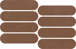 Impronta Italgraniti Nuances Fiamma Mosaico Ovale Strideup 19.5x37