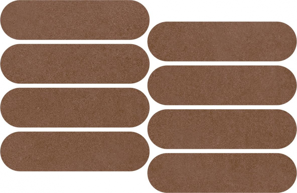 Impronta Italgraniti Nuances Fiamma Mosaico Ovale Strideup 19.5x37