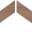 Casalgrande Padana Tavolato Chevron Marrone Medio B 14.6x50
