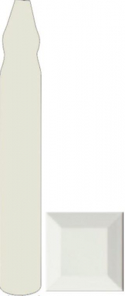 Diffusion Metro Paris Special Angle Exterieur Plinthe Lilloise Blanc Mat 100 2.5x15