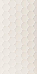 Marca Corona 4D Hexagon White Decor 40x80