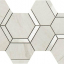 Impronta Italgraniti Lux Experience Calacatta Mont Blanc Mosaico Esagona Decoro Mix 20x34