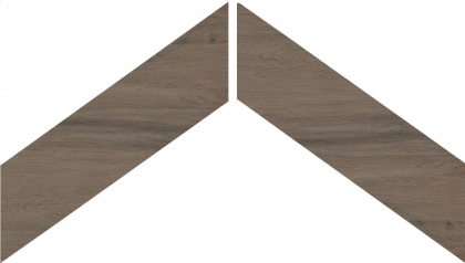 Casalgrande Padana Tavolato Chevron Marrone Scuro B 14.6x50