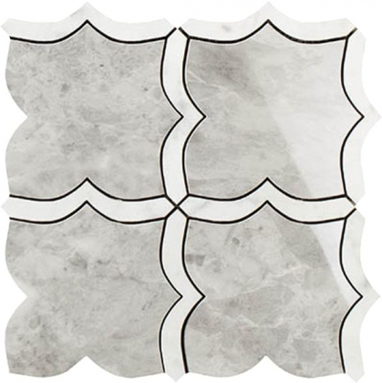 Impronta Italgraniti Lux Experience Statuarietto/Grigio Versilia Mosaico Arabesque Mix 30x30