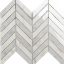 Impronta Italgraniti Lux Experience Statuarietto/Grigio Versilia Mosaico Chevron Lap 26x30