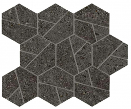 Atlas Concorde Boost Stone Tarmac Mosaico Hex 25x28.5