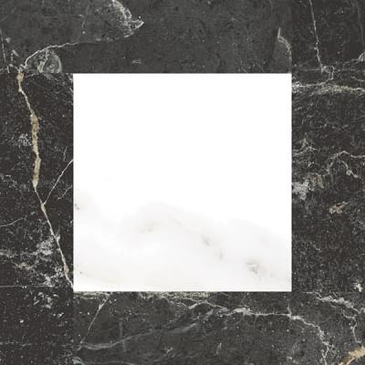 VitrA Marmori Сан Лорен Черный Микс Бордюр 10x10