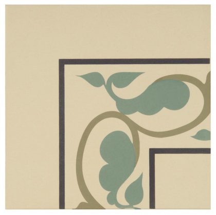 Original Style Odyssey Moroccan External Corner Dublin Dark Blue And Dark Jade On White 15.1x15.1