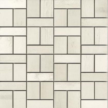 Apavisa Metal 2.0 White Lappato Mosaico Mix 29.75x29.75