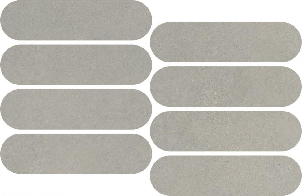Impronta Italgraniti Nuances Grigio Mosaico Ovale Strideup 19.5x37