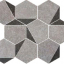 Colorker Madison Hexagono Net Argent 26x30