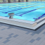 VitrA Pool Ral 2307015 Blue Channel Edge With Finger Grip 5 Glossy 25x25