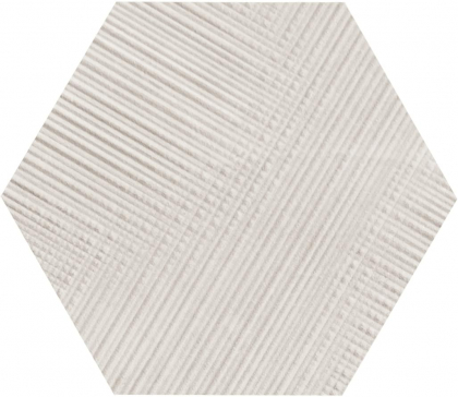 Provenza Eureka Tartan Esagona Bianco 22x19.3