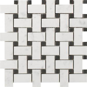 Impronta Italgraniti Lux Experience Statuarietto Mosaico Basketwave Fade 30x30