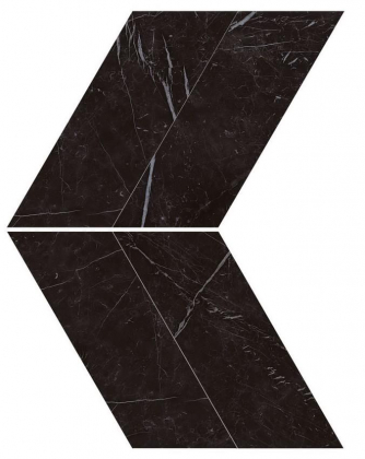 Atlas Concorde Marvel Stone Nero Marquina Chevron Lappato 22.5x22.9