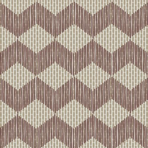 Mutina Tape Zigzag Brown 20.5x20.5