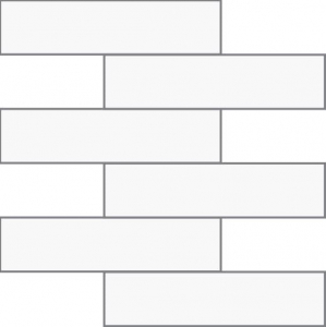 VitrA Miniworx Ral 9016 White Brick Glossy Nn 5x20 30x30