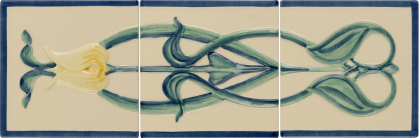 Original Style Artworks Colonial White Henrietta Yellow Tulip 45.6x15.2