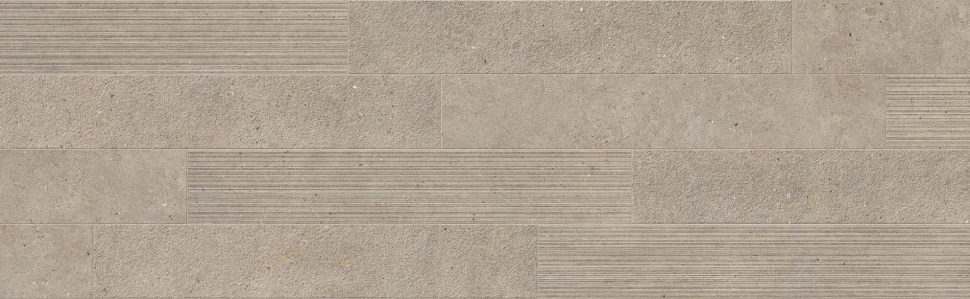 Impronta Italgraniti Silver Grain Taupe Listello Mix 20x120