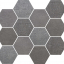 Rondine Loft Dark Mosaico Esagona 35x30.3