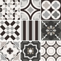 Sant Agostino Patchwork BW Mix 20x20