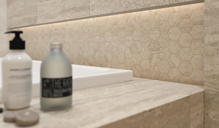 Paradyz Sunlight Stone Beige Inserto Geometryk 30x60