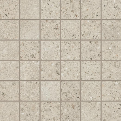 ABK Downtown Mosaico Quadretti Ecru Rett 30x30