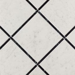 Fap Roma Diamond Incroci Carrara Nero Reale Inserto 60x60