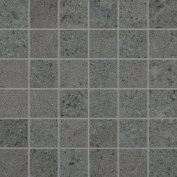 ABK Downtown Mosaico Quadretti Graphite Rett 30x30