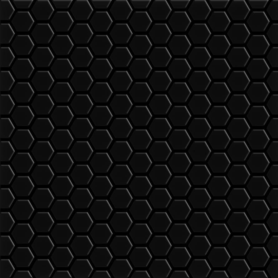 VitrA Miniworx Ral 0001500 Black Hexagon Matt Nn 2.5x2.5 30x30