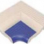 VitrA Pool Ral 2307015 Blue Profiled Edge With Finger Grip Internal Corner Glossy 12.5x12.5