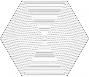 Tubadzin Cielo E Terra Dekor Beige Geometry 1 Mat 10 mm 19.2x22.1