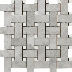 Impronta Italgraniti Lux Experience Grigio Versilia Mosaico Basketwave Fade 30x30