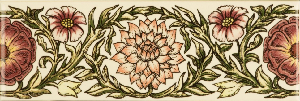 Original Style Artworks Colonial White Knot Garden Pink 5x15.2