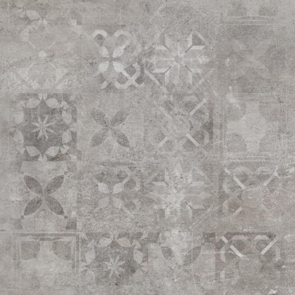 Cerrad Softcement Silver Poler Decor Patchwork 59.7x59.7