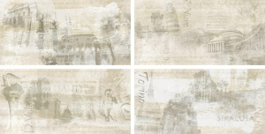 Rondine Icon Decor Almond History Mix4 30x60