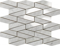 Impronta Italgraniti Lux Experience Grigio Versilia Mosaico Esagona Allungato Mix 25.5x29.5