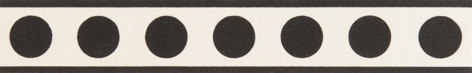 Original Style Victorian Floor Tiles Melbourne Border Black Spot On Dover White 2.4x15.1
