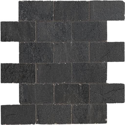 Impronta Italgraniti Up Stone Black Muretto A Spacco 30x30