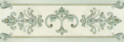 Gracia Ceramica Visconti Turquoise Border 02 8.5x25