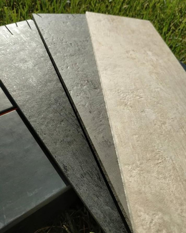 Laminam Cemento Grigio Bocciardato 100x300