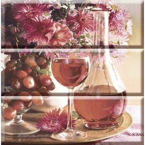 Absolut Keramika Monocolor Biselado Composicion Wine 03 30x30