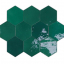 Wow Zellige Hexa Emerald 10.8x12.4