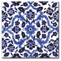 Diffusion Doremail Orientaux Carreau Ispahan Bleu 20x20